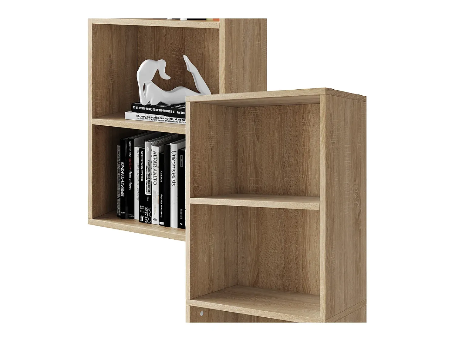 Prateleira*Vicco Estante de livros sonoma 40x24x132 bob Natural claro