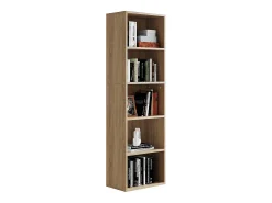 Prateleira*Vicco Estante de livros sonoma 40x24x132 bob Natural claro