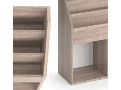 Prateleira*Vicco Estante de livros sonoma 72x30.7x79 luigi Natural claro