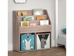 Prateleira*Vicco Estante de livros sonoma 72x30.7x79 luigi Natural claro