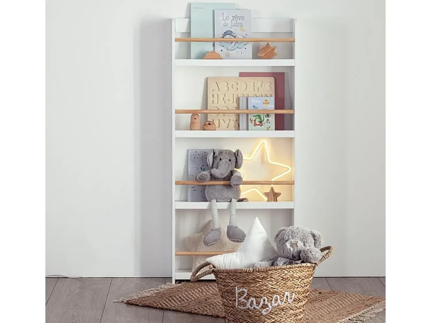 Biblioteca*Atmosphera for Kids estante de MDF 118x55x15cm Branco