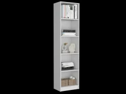 Prateleira*TuHome Estante de melamina Home Xs, com 5 prateleiras e design elegante , 180.59 cm X 45 cm X 29.89 cm , Branco