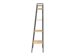 Prateleira| Estante de pé 4 prateleiras 56x35x140 cm -claro e preto PT804103 Castanho