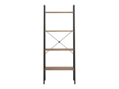 Prateleira| Estante de pé 4 prateleiras 56x35x140 cm -escuro/preto PT264278 Castanho