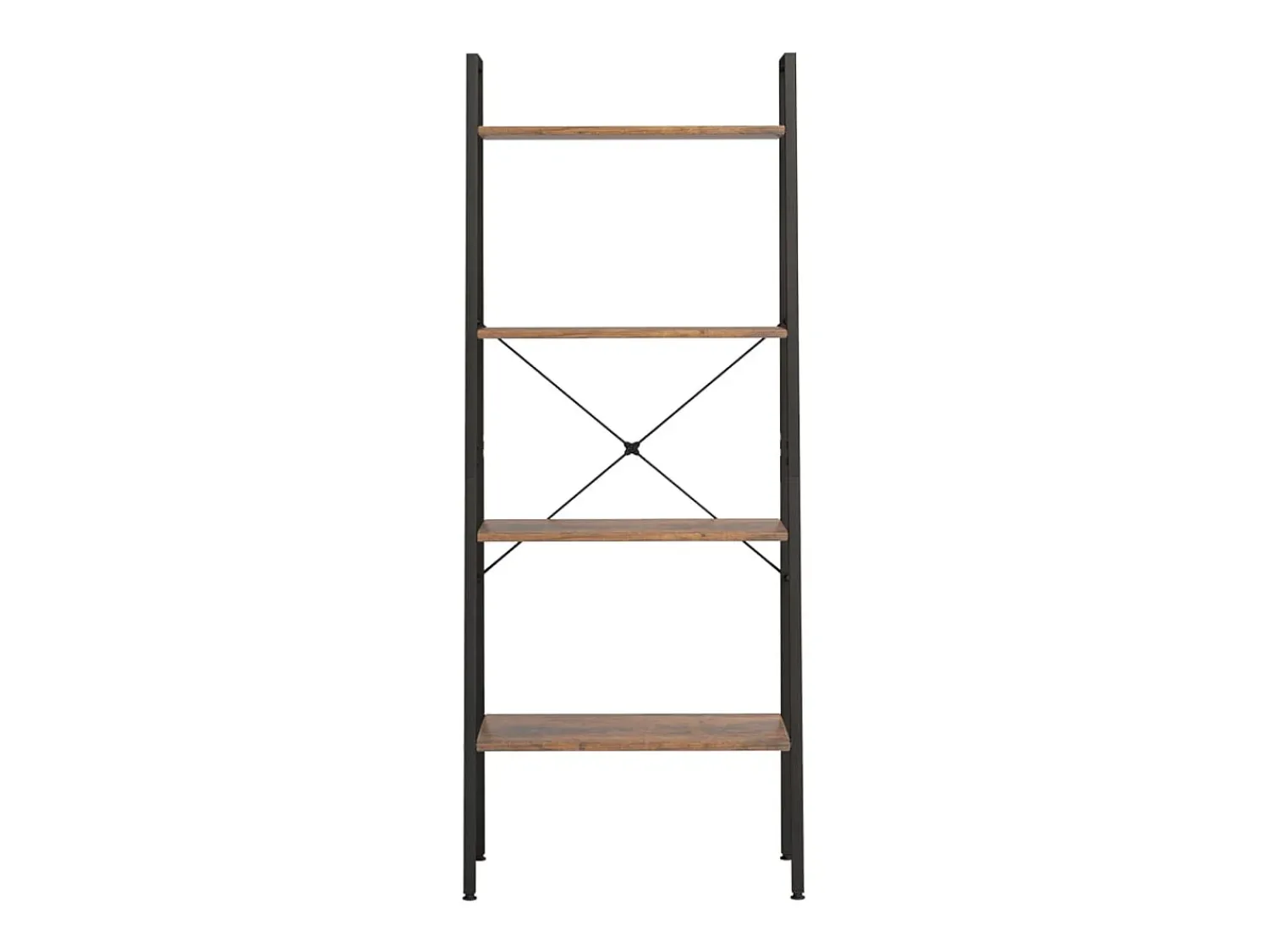 Prateleira| Estante de pé 4 prateleiras 56x35x140 cm -escuro/preto PT264278 Castanho