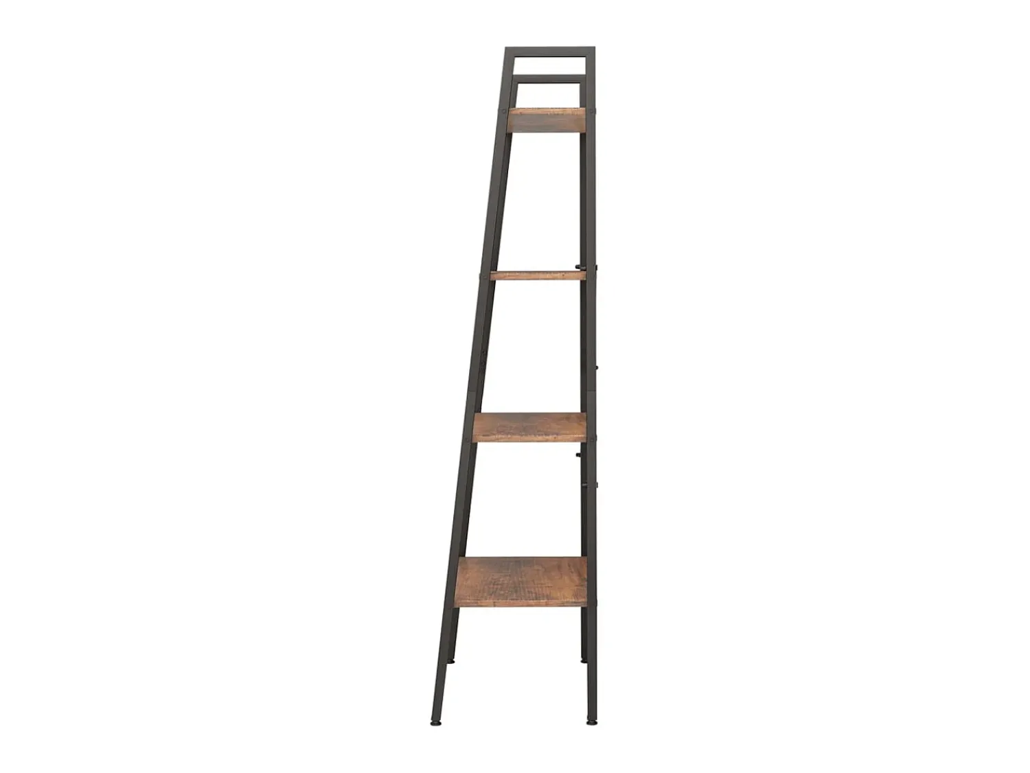 Prateleira| Estante de pé 4 prateleiras 56x35x140 cm -escuro/preto PT264278 Castanho