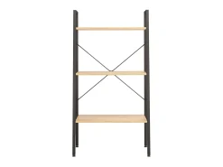 Estante de pé 3 prateleiras 56x35x108 cm -claro e preto PT475683^ Prateleira