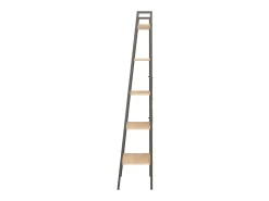 Prateleira* Estante de pé 5 prateleiras 56x35x174 cm -claro e preto PT674189 Castanho