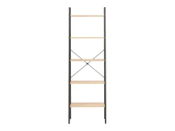 Prateleira* Estante de pé 5 prateleiras 56x35x174 cm -claro e preto PT674189 Castanho