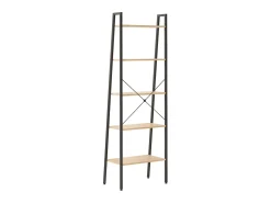 Prateleira* Estante de pé 5 prateleiras 56x35x174 cm -claro e preto PT674189 Castanho