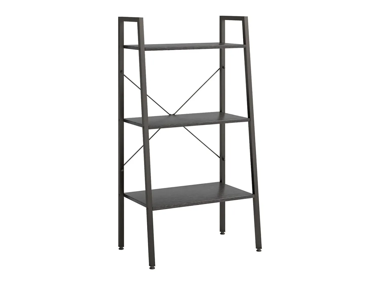 Prateleira* Estante de pé 3 prateleiras 56x35x108 cm PT142972 Preto