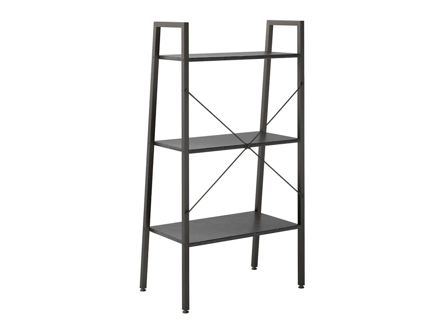 Prateleira* Estante de pé 3 prateleiras 56x35x108 cm PT142972 Preto