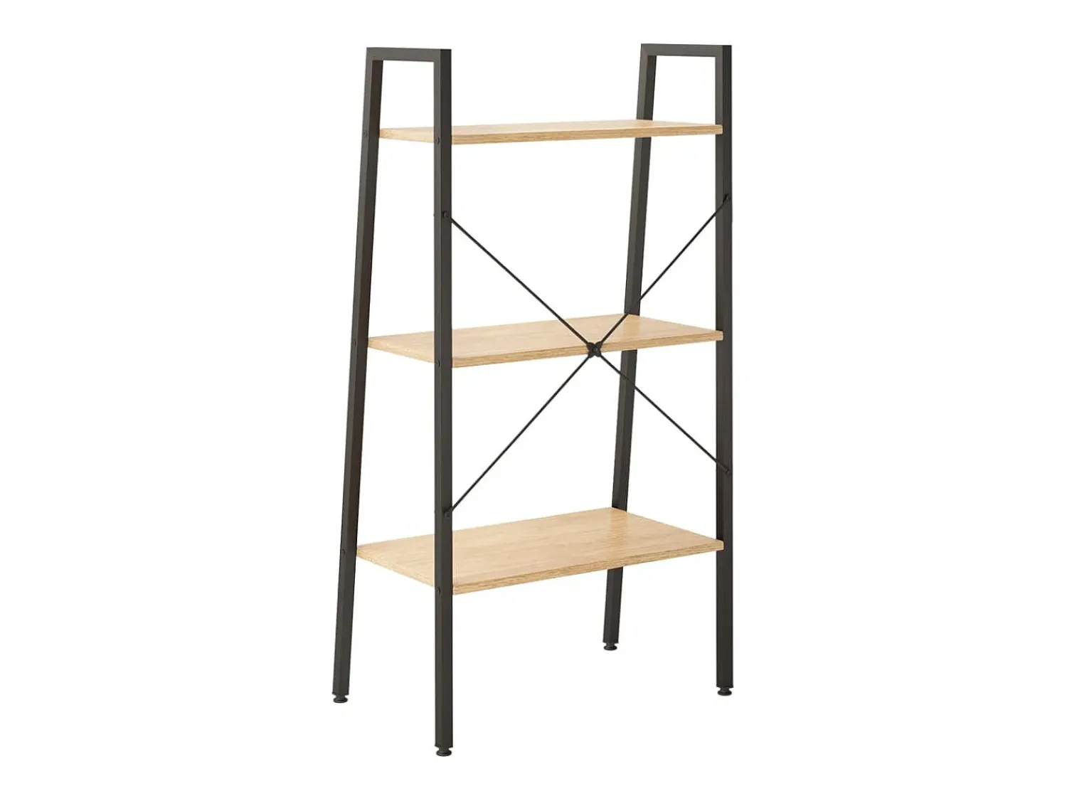 Prateleira*vidaxl Estante de pé 3 prateleiras 56x35x108 cm -claro e preto Castanho