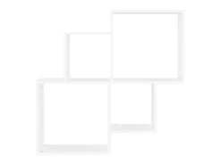 Prateleira| Estante de parede cúbica 80x15x78,5 cm deriv. de madeira PT370993 Branco