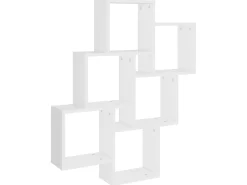 Estante de parede cúbica 78x15x93cm derivados de madeira PT197525^ Prateleira