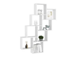Prateleira* Estante de parede cúbica 90x15x119 cm contraplacado PT319936 Branco