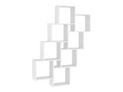 Prateleira* Estante de parede cúbica 90x15x119 cm contraplacado PT319936 Branco