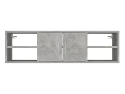 New Estante de parede derivados de madeira cimento PT458930 Cinzento