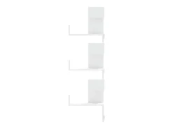 Prateleira| Estante de parede p/ canto 45x45x147 cm deriv. madeira PT962436 Branco