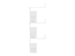 Prateleira| Estante de parede p/ canto 45x45x147 cm deriv. madeira PT962436 Branco