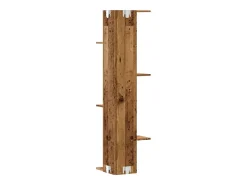 Best vidaxl Estante de parede p/ canto derivados de madeira madeira velha Castanho
