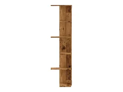 Best vidaxl Estante de parede p/ canto derivados de madeira madeira velha Castanho
