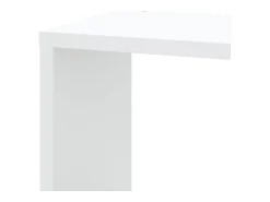 Prateleira*vidaxl Estante de parede p/ canto 45x45x147 cm deriv. madeira Branco