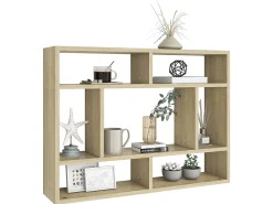 Estante de parede 75x16x55 cm contraplacado carvalho sonoma PT988597^ Prateleira