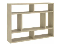 Prateleira*vidaxl Estante de parede 75x16x55 cm contraplacado carvalho sonoma Castanho