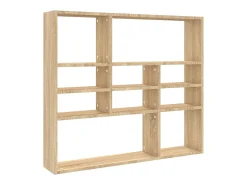 vidaxl Estante de parede 90x16x78 cm contraplacado carvalho sonoma^ Prateleira