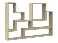 Estante de parede 96x12x64 cm contraplacado carvalho sonoma PT264358^ Prateleira