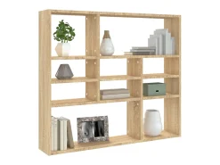 Prateleira| Estante de parede 90x16x78 cm contraplacado carvalho sonoma PT973340 Castanho