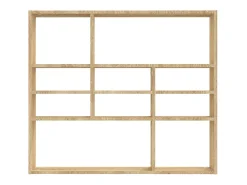 Prateleira| Estante de parede 90x16x78 cm contraplacado carvalho sonoma PT973340 Castanho
