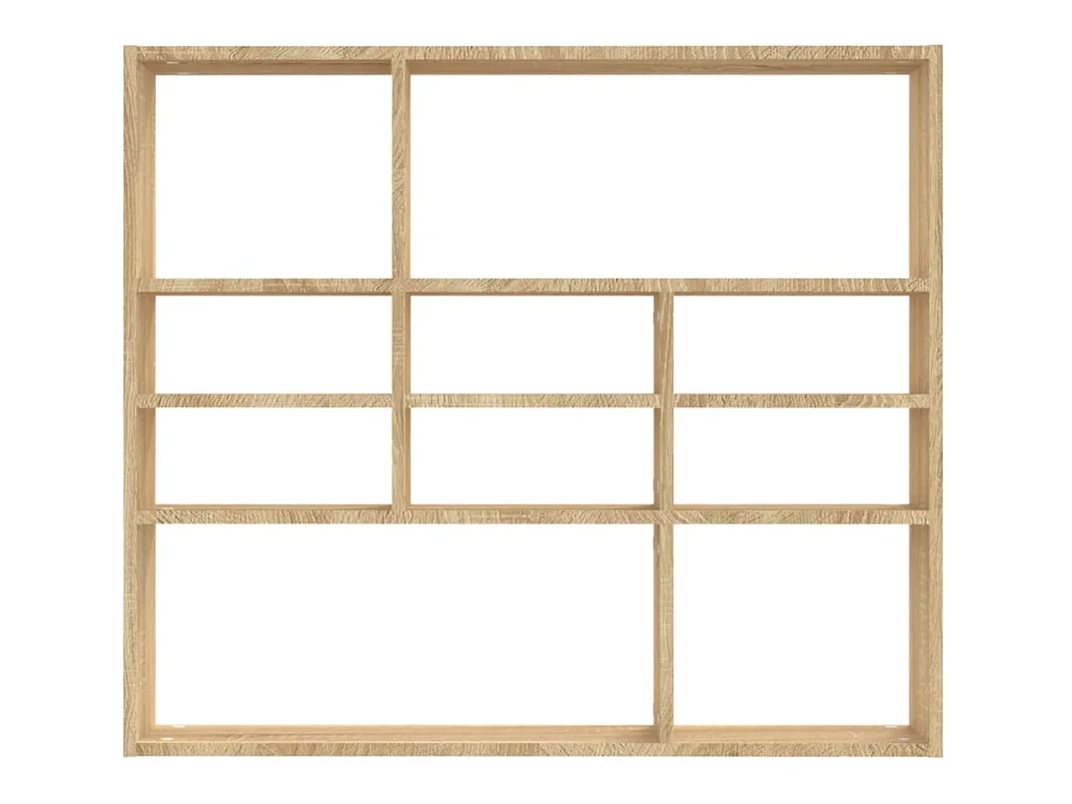 Prateleira| Estante de parede 90x16x78 cm contraplacado carvalho sonoma PT973340 Castanho