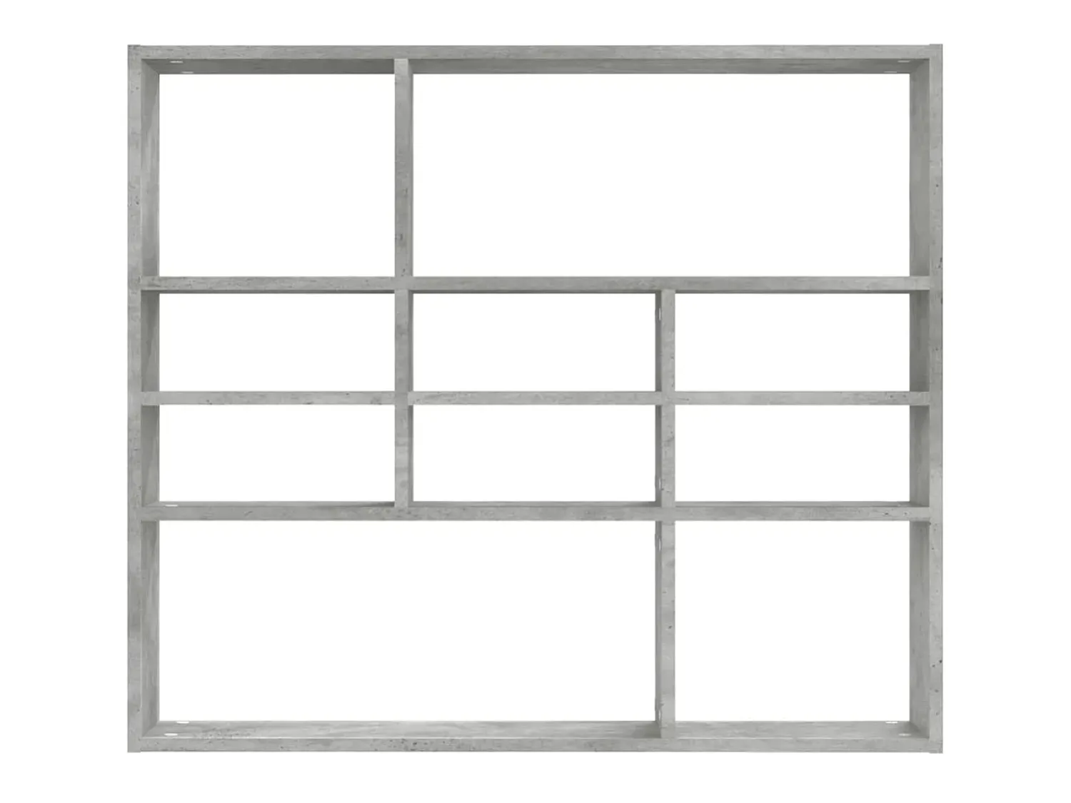 Clearance Estante de parede 90x16x78 cm contraplacado cimento PT885586 Cinzento
