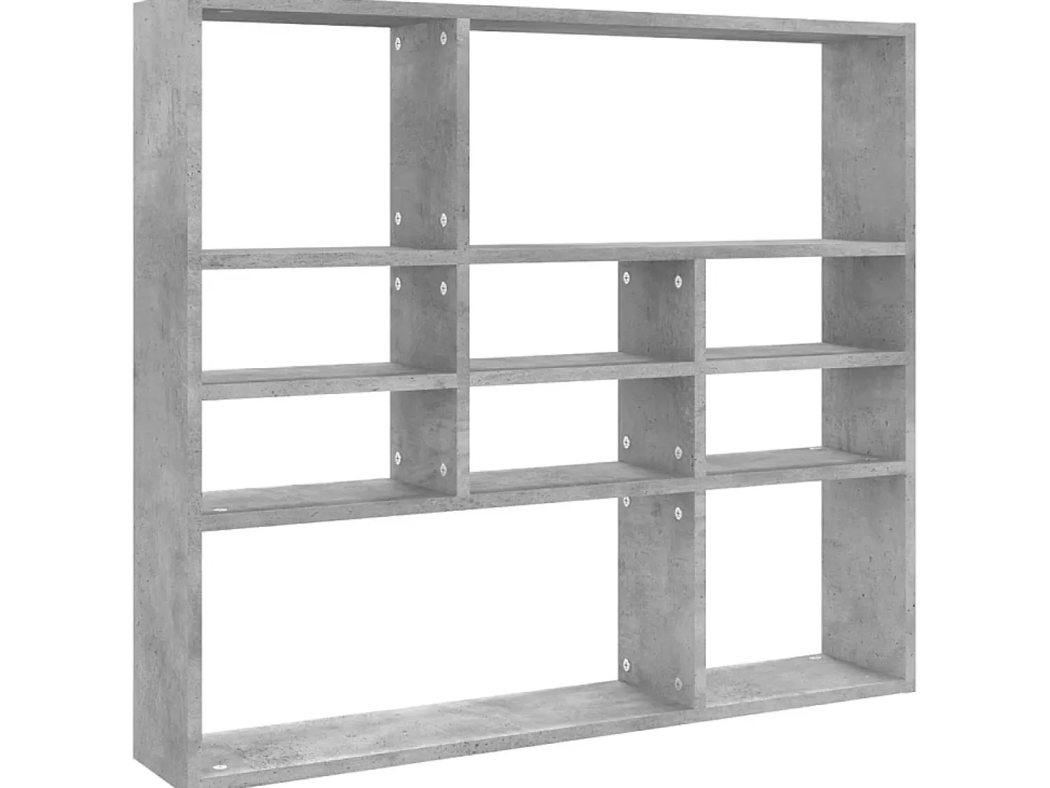 Clearance Estante de parede 90x16x78 cm contraplacado cimento PT885586 Cinzento