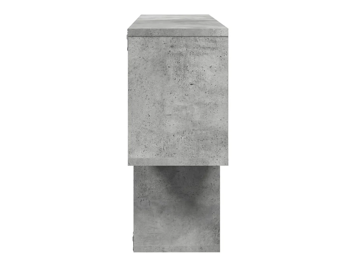 Estante de parede 100x20x53 cm derivados madeira cinza cimento PT621725^ Prateleira