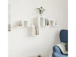Hot Estante de parede 104,5x10x43 cm derivados de madeira PT668208 Branco