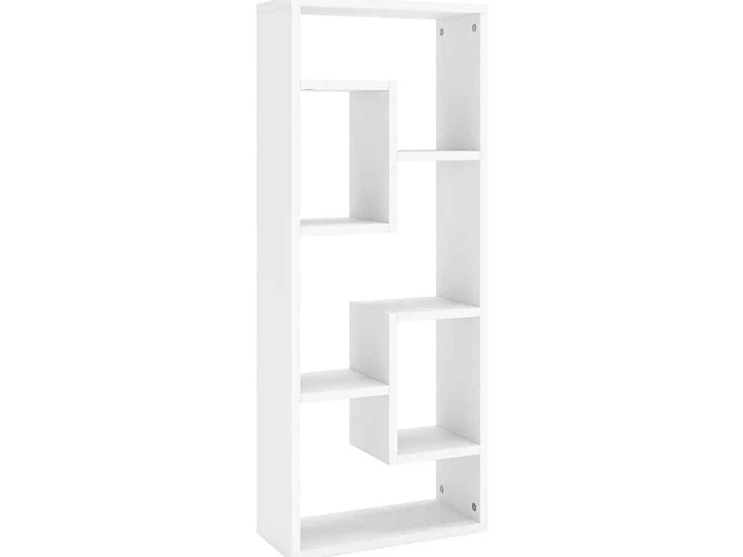 New Estante de parede 36x16x90 cm derivados de madeira PT730769 Branco