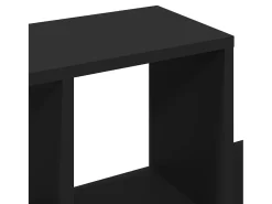 Prateleira*vidaxl Estante de parede 100x20x53 cm derivados de madeira Preto