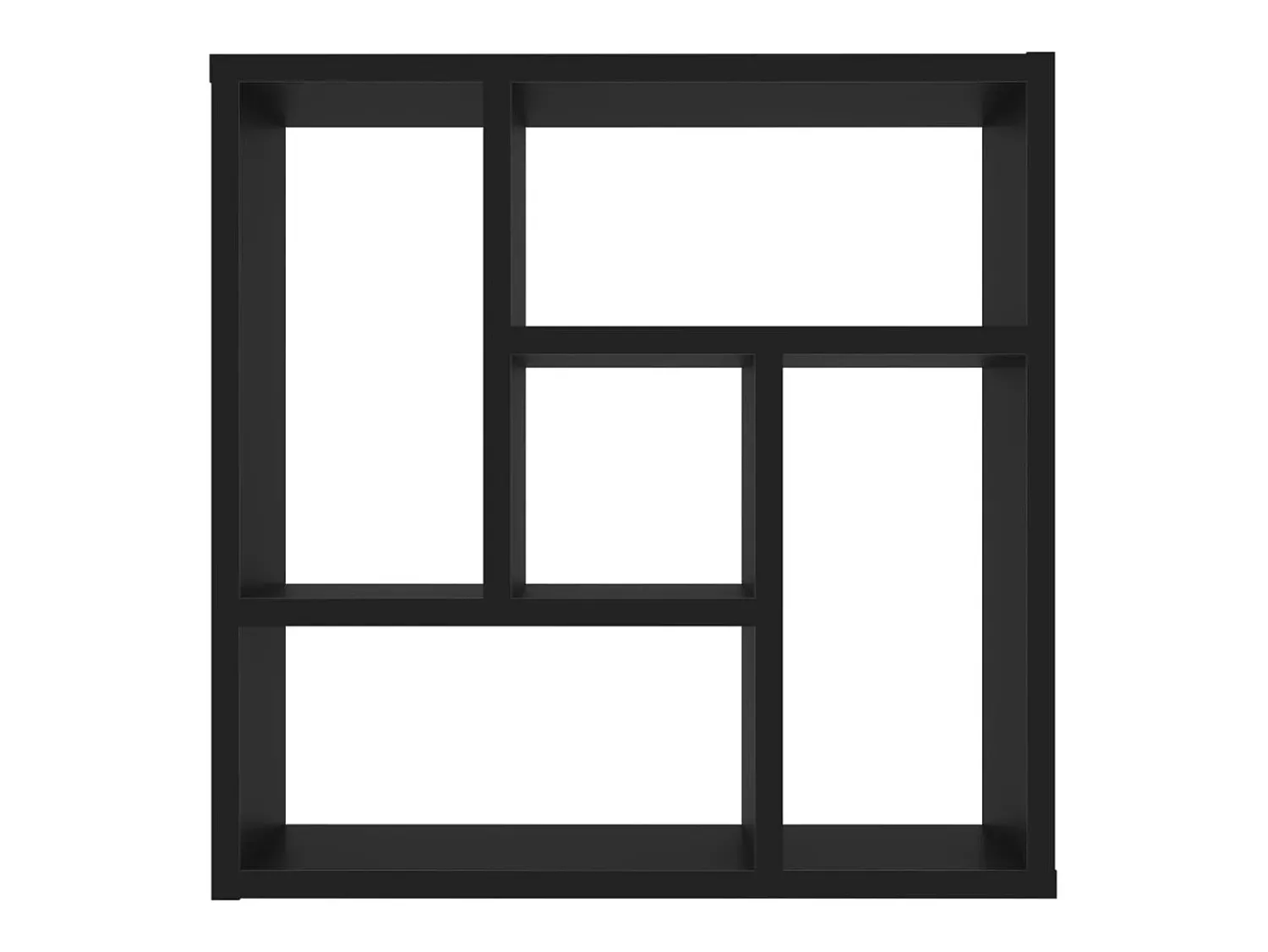Prateleira* Estante de parede 45,1x16x45,1 cm derivados de madeira PT590087 Preto