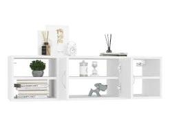 Prateleira| Estante de parede 102x30x29 cm derivados de madeira PT928571 Branco