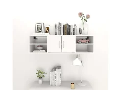 Prateleira| Estante de parede 102x30x29 cm derivados de madeira PT928571 Branco
