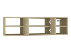 New Estante de parede 102x30x29cm derivados madeira carvalho sonoma PT472926 Castanho