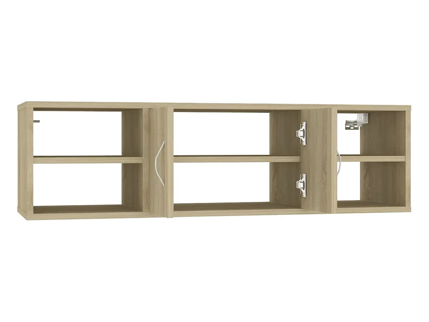 New Estante de parede 102x30x29cm derivados madeira carvalho sonoma PT472926 Castanho