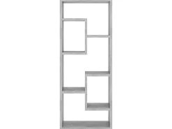 Prateleira| Estante de parede 36x16x90cm derivados madeira cimento PT952792 Cinzento