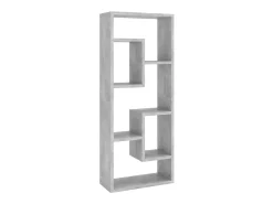 Prateleira| Estante de parede 36x16x90cm derivados madeira cimento PT952792 Cinzento