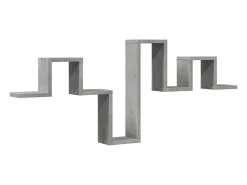 Clearance Estante de parede 104,5x10x43cm derivados madeira cinza cimento PT938784 Cinzento