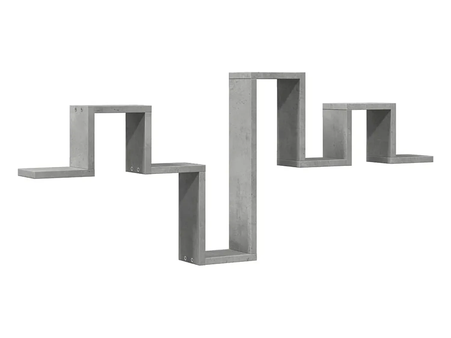 Clearance Estante de parede 104,5x10x43cm derivados madeira cinza cimento PT938784 Cinzento