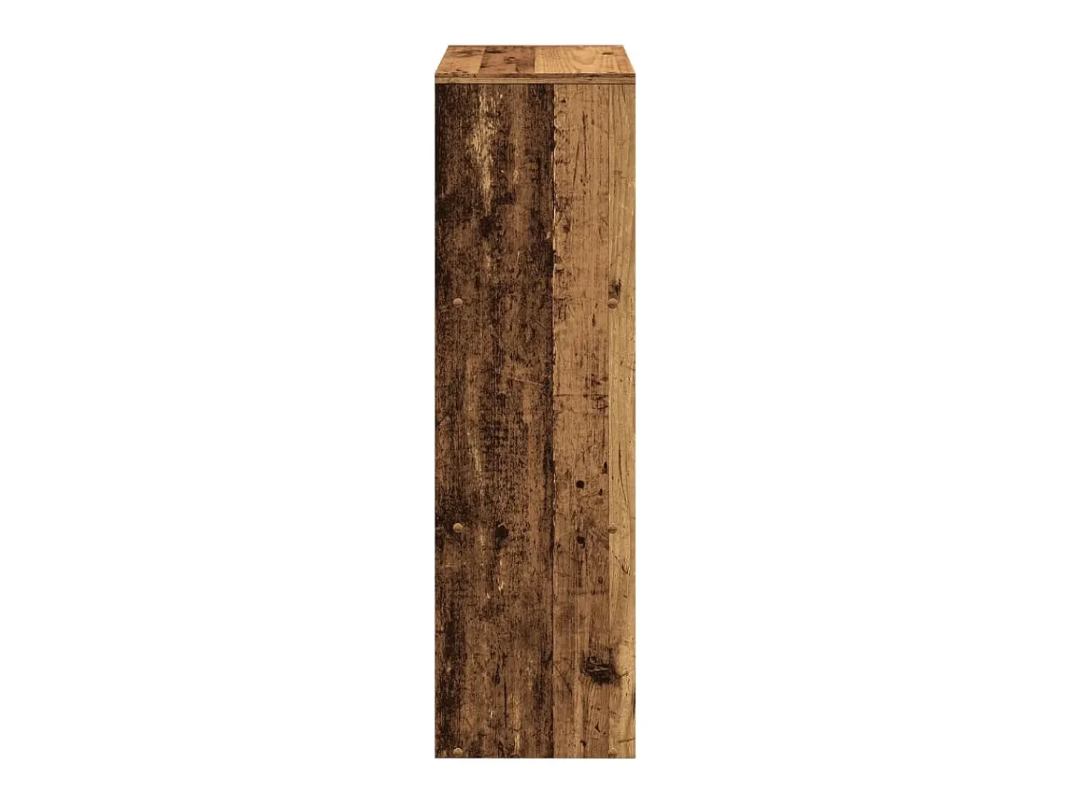 Prateleira|vidaxl Estante divisória 3 níveis derivados de madeira madeira velha Castanho